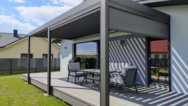 bioklimatine pergola pergole pavesine terasa