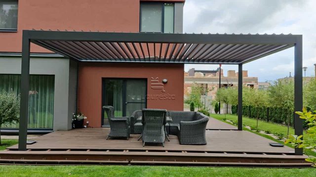 bioklimatine pergola pergole pavesine terasa