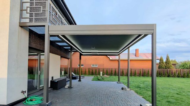 bioklimatine pergola pergole terasa namai