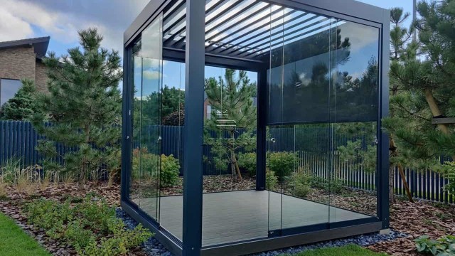 Bioklimatine pergola pavesine pergola terasa