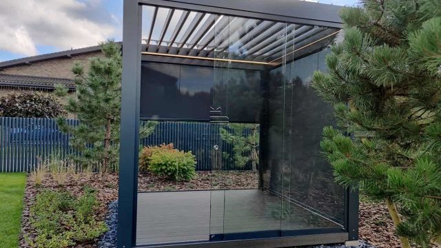 Bioklimatine pergola pavesine pergola terasa