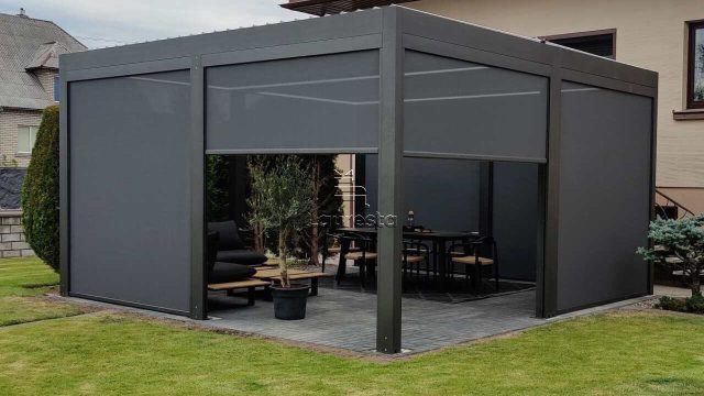 Bioklimatine Pergola Kaunas gera kaina terasa pavesine akcija nuolaida