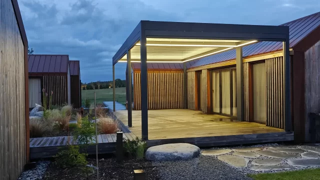 bioklimatine pergola terasa ziip isoriniai roletai kaisiadorys